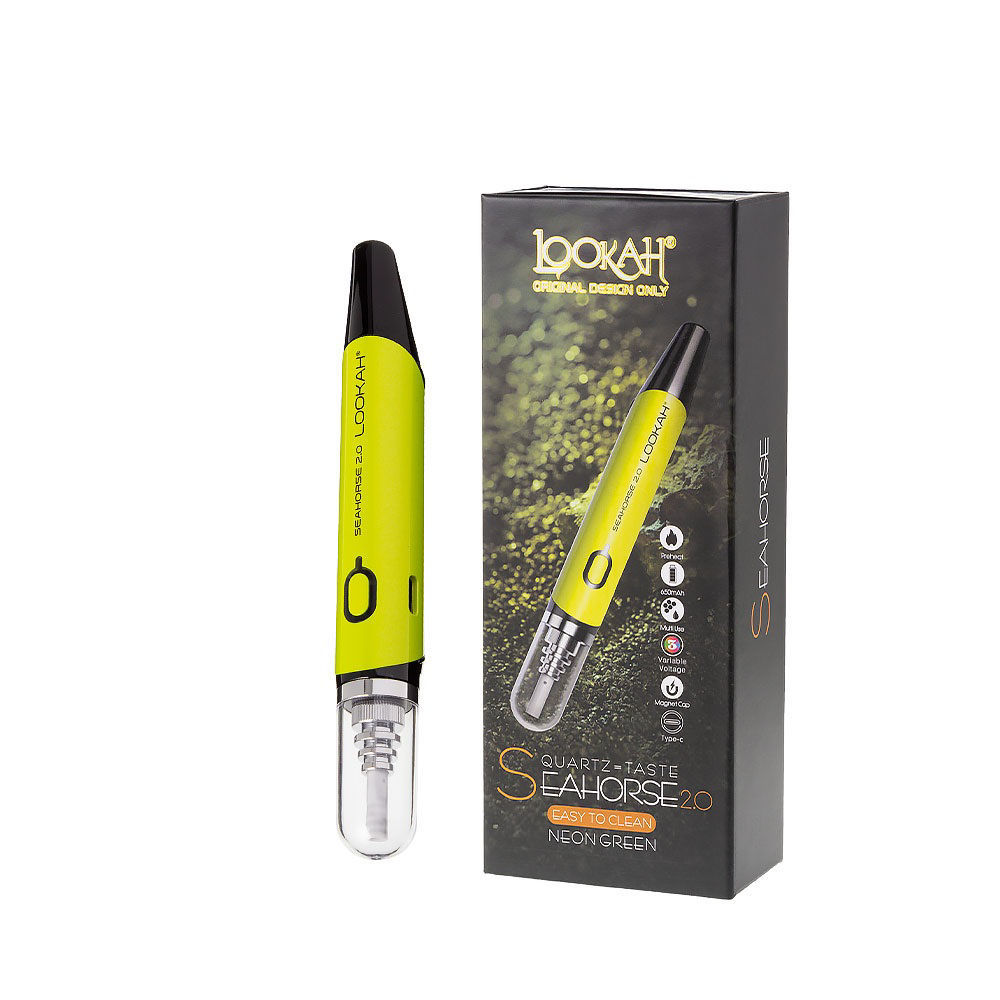 Lookah Seahorse 2.0 Dab Pen Vaporizer - Green - Smoke Direct