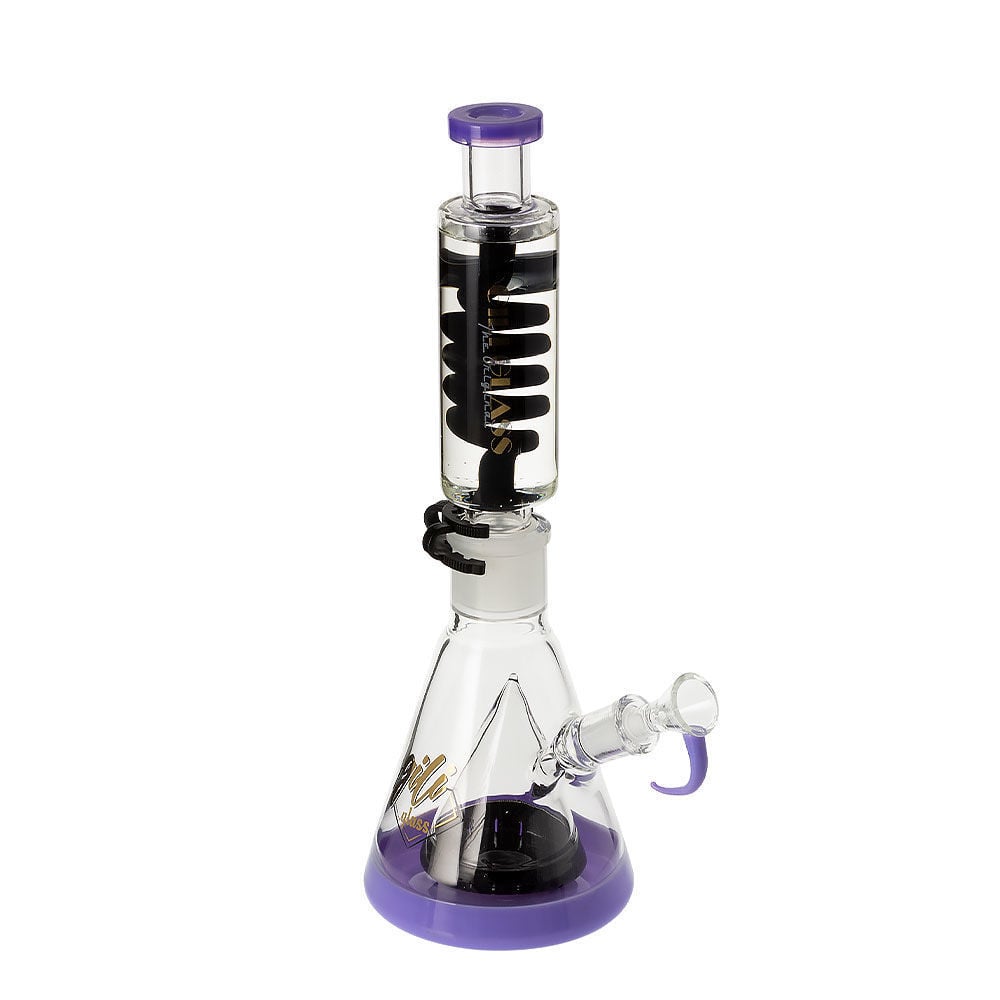 Gili Glass Spiral Cone 12" Glycerin Beaker Bong Smoking Outlet