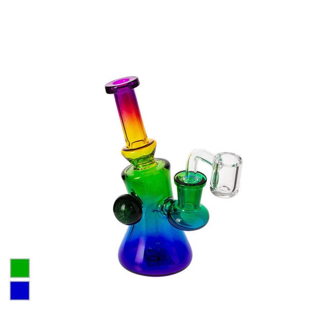Rainbow Chroma – 5" Colorful Mini Dab Rig
