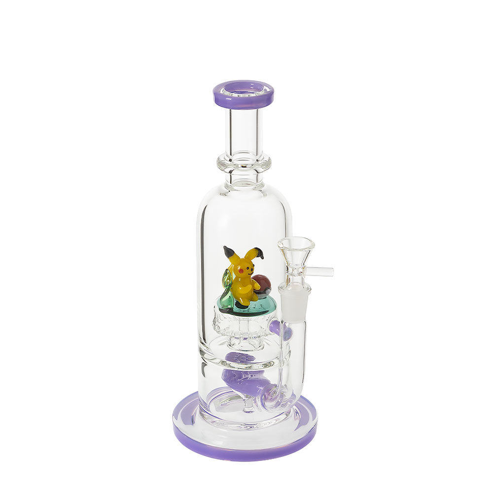 Pika Pal 9.5" Glass DoubleChamber Bong Smoking Outlet