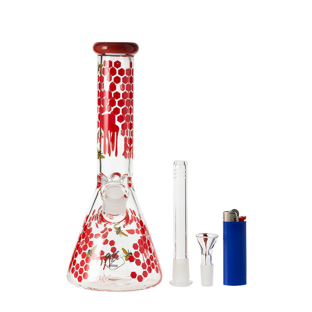 Gili Glass Honey Drip 10" Glass Beaker Bong Smoking Outlet