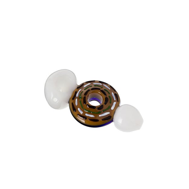 Sprinkled Donut – 5" Glass Spoon Pipe