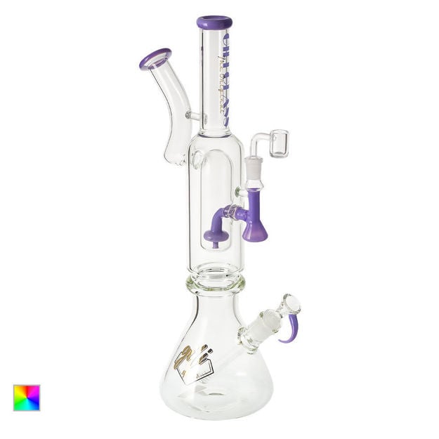 Gili Glass – 2-in-1 Tall Beaker Bong & Dab Rig Hybrid