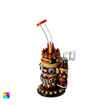 Totem Toke – 9" Colorful Honeycomb Perc Dab Rig