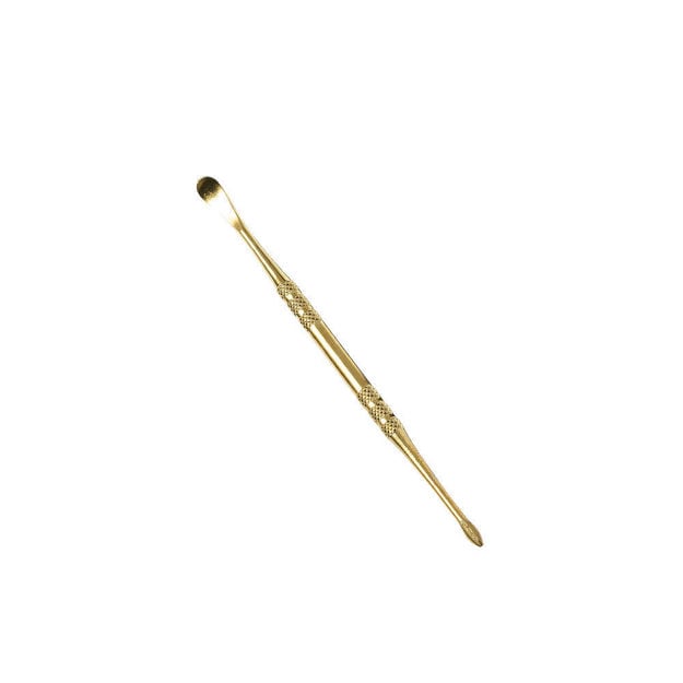 Gold Stainless Steel 4.75" Double-Sided Dab Tool