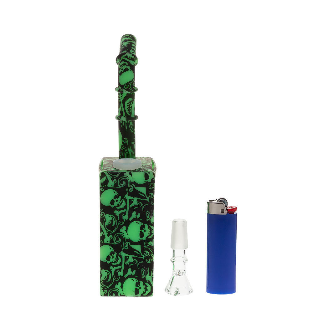 Bad to the Bone Silicone Juice Box Bong Smoking Outlet