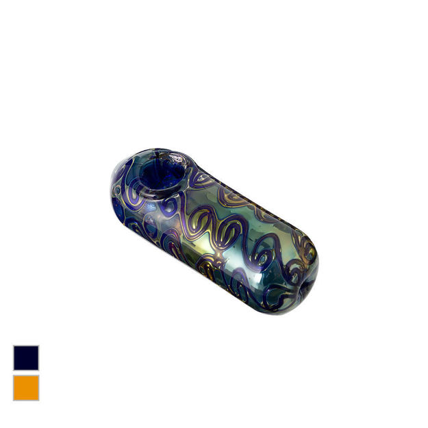 Abstraction – 4.25" Thick Glass Hand Pipe