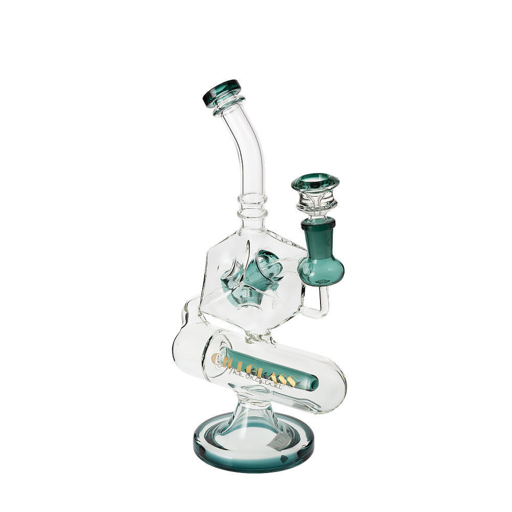 Gili Glass Inception Cube 10" Swiss Perc Bong Smoking Outlet