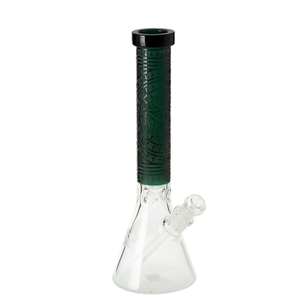 The Ritual 15" Thick Etched Glass Beaker Bong Smoking Outlet
