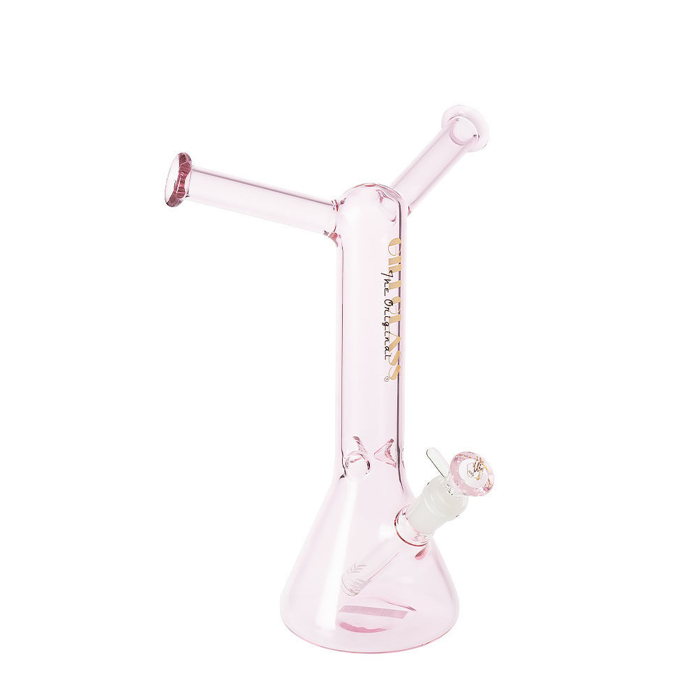 Gili Glass Besties 11" Double Mouthpiece Beaker Bong Smoking Outlet