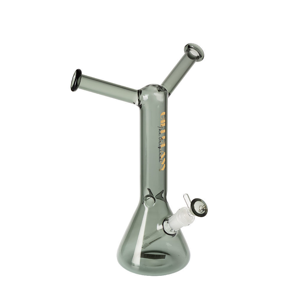 Gili Glass Besties 11" Double Mouthpiece Beaker Bong Smoking Outlet