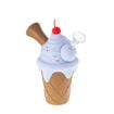 Ice Cream Cone – 6.5" Silicone Bong