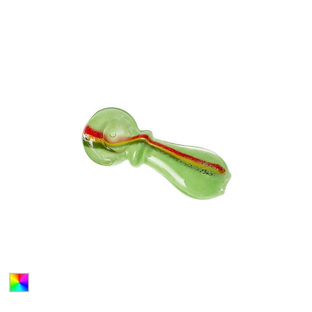 Rainbow Road – 3.5" Glass Spoon Pipe