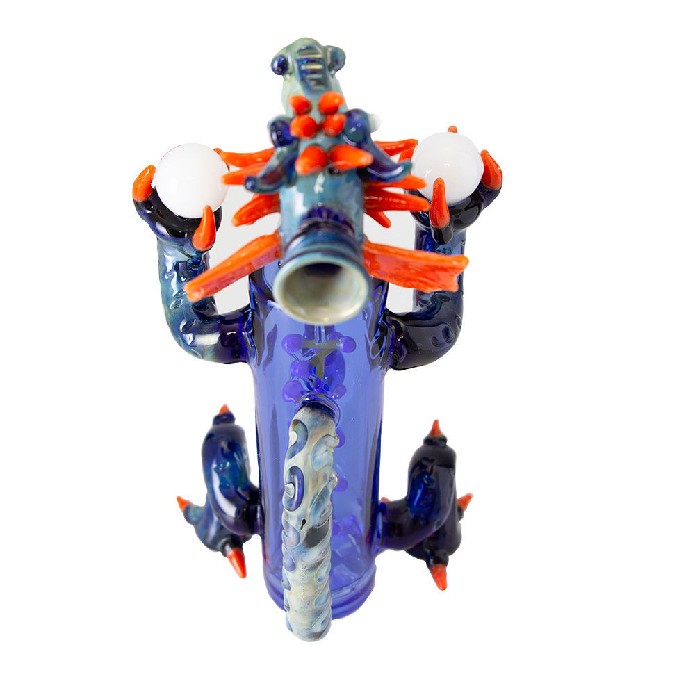 Gili Glass 10" Spinning Tornado Dragon Bong w/ Handle Smoking Outlet