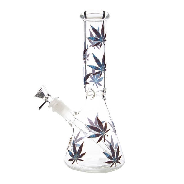 Gili Glass – 10" Grow Leaf Glass Beaker Bong
