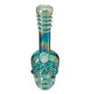 Charming Skull - Soft Glass 10.5" Iridescent Glass Bong