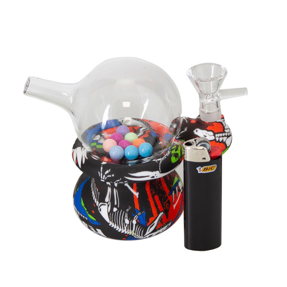 Graffiti Gumball Machine – Hybrid Mini Bubbler Bong | Smoking Outlet