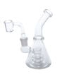 Clear & Clear – 6" Double Shower Head Hybrid Bong