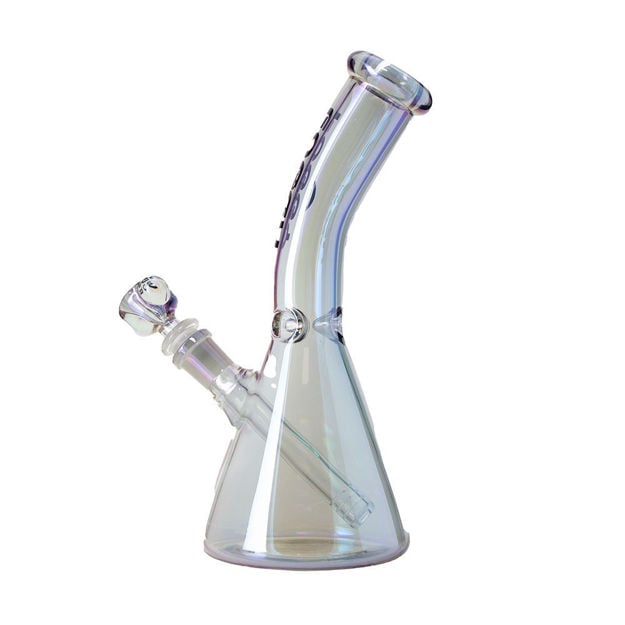 Picture of Foggy Glass – Glossy Glow 9.75" Bent neck Glass Beaker Bong