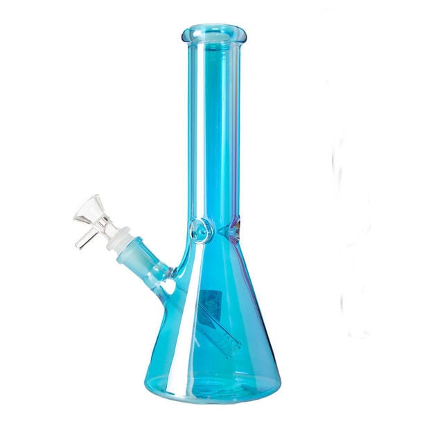 Picture of Glossy Glow 9.75" Glass Beaker Bong