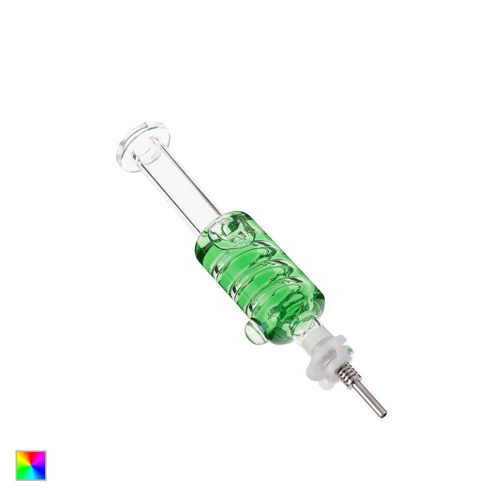 green glycerin coil glass nectar collector