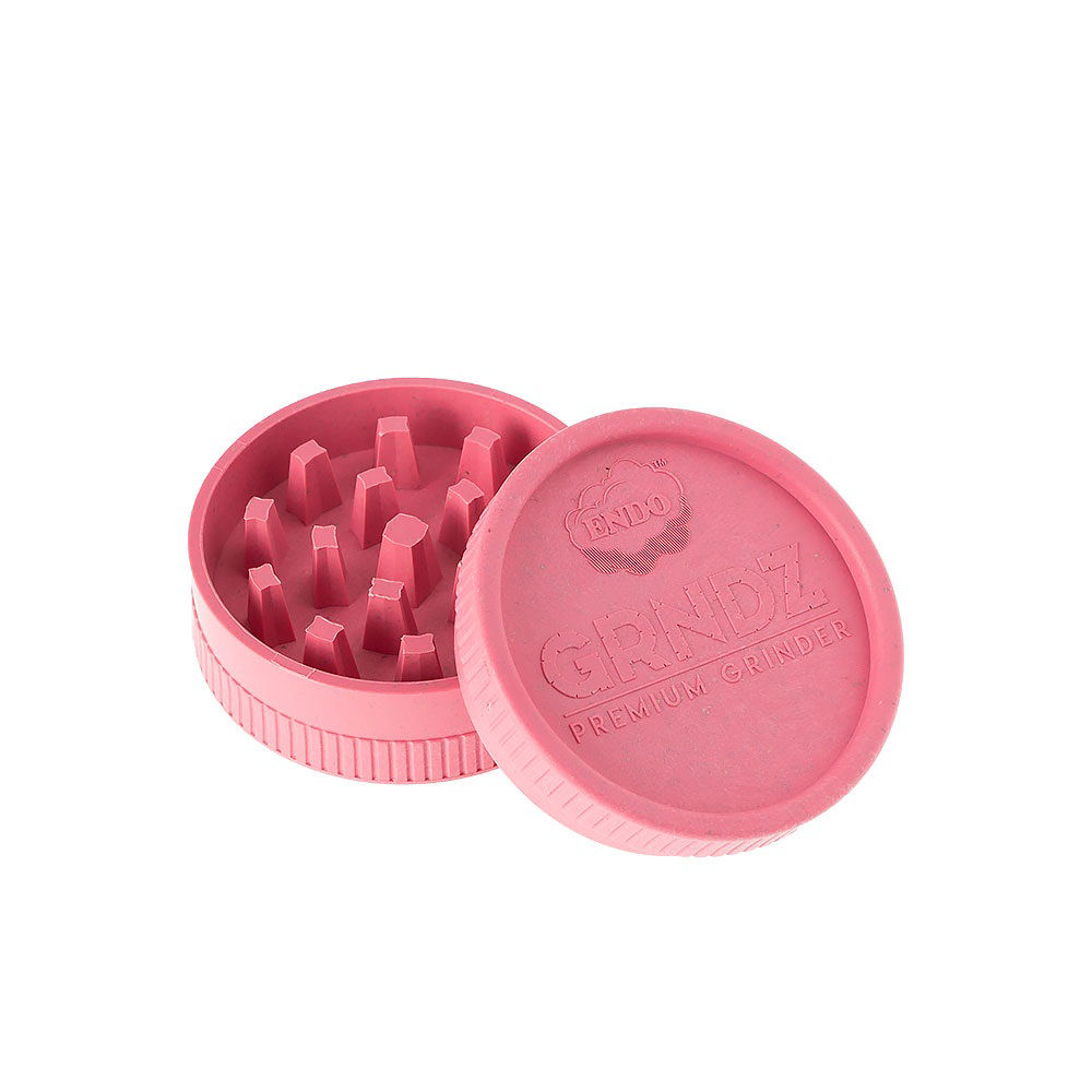 pink hemp 2-piece herb grinder