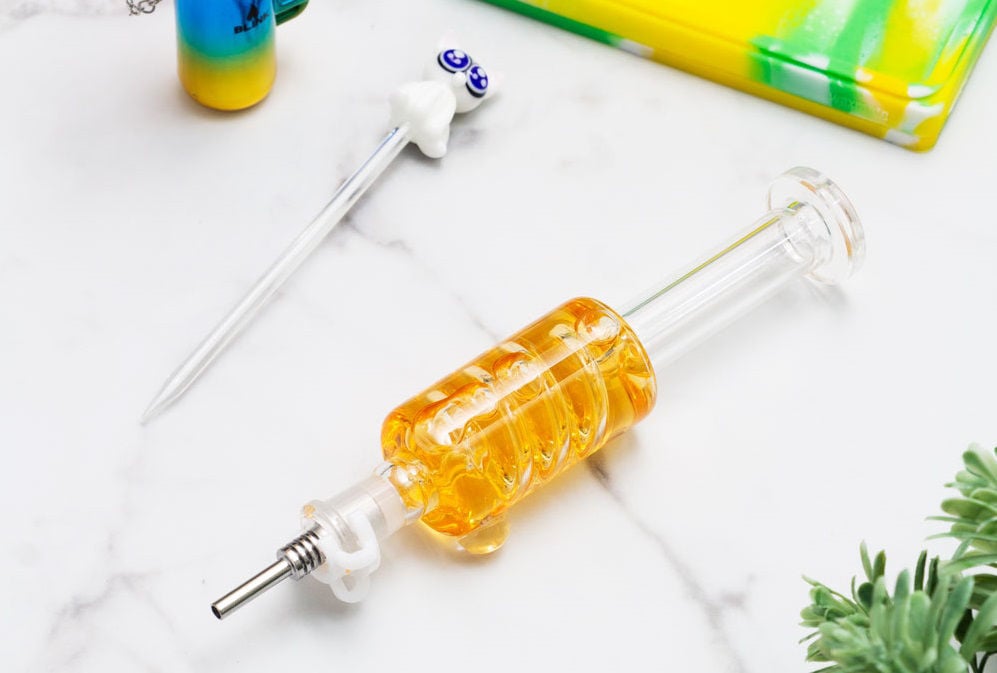 yellow glycerin coil nectar collector