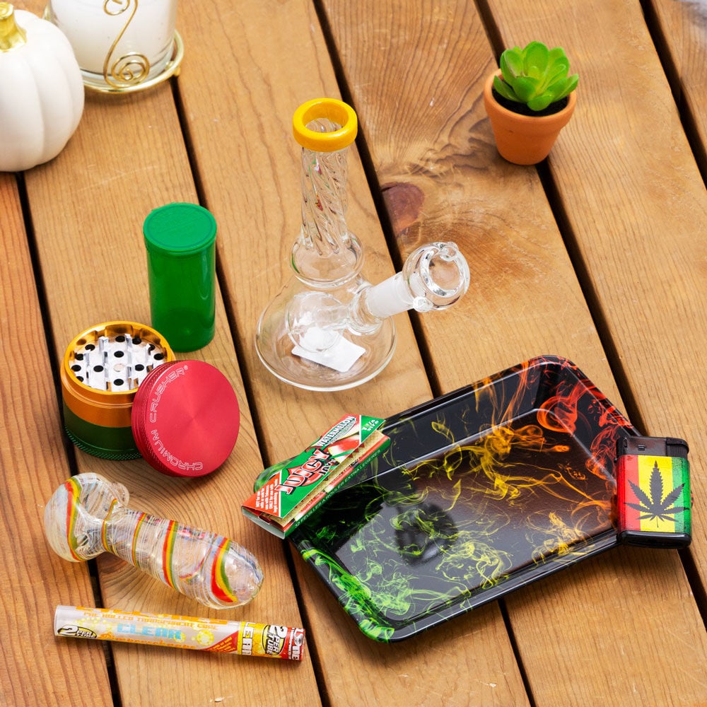 rasta smoking accessories kit