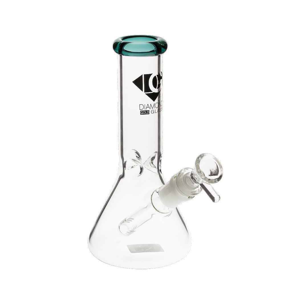 diamond glass 8" beaker bong