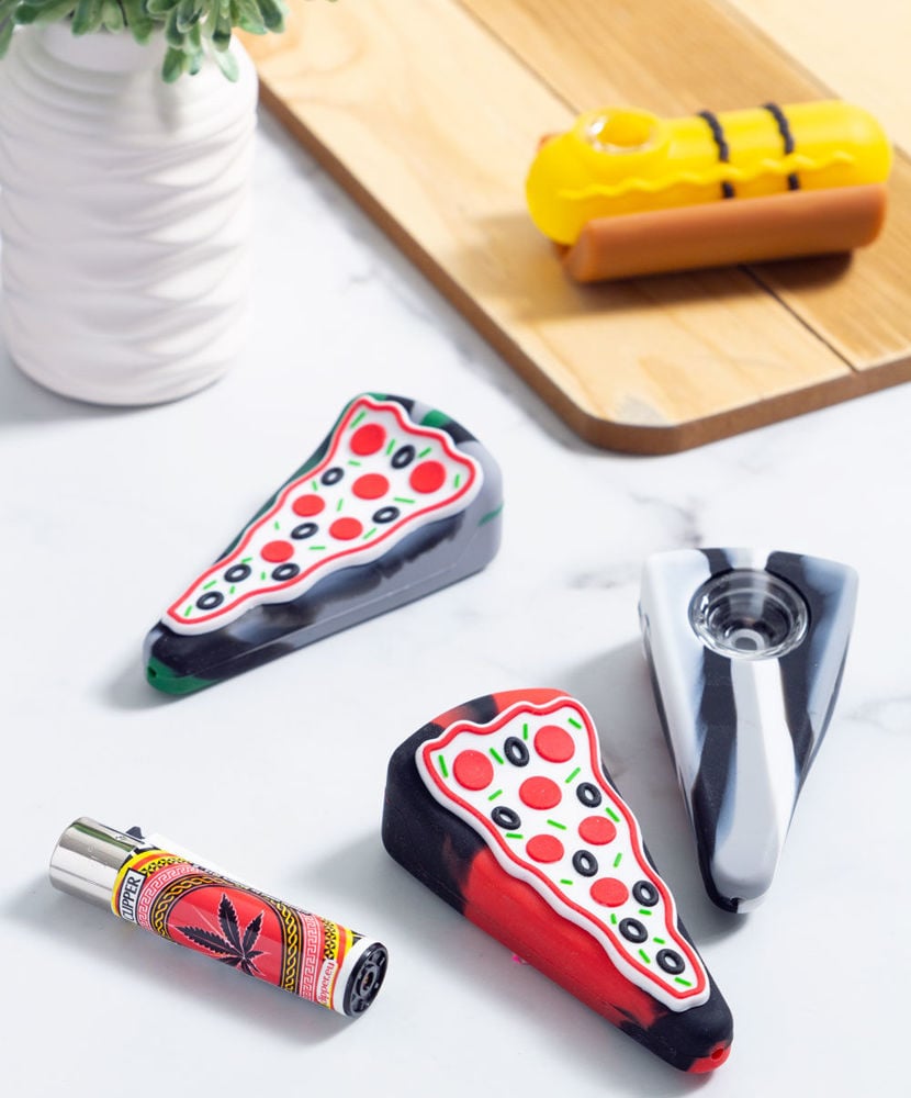 pizza silicone spoon pipe