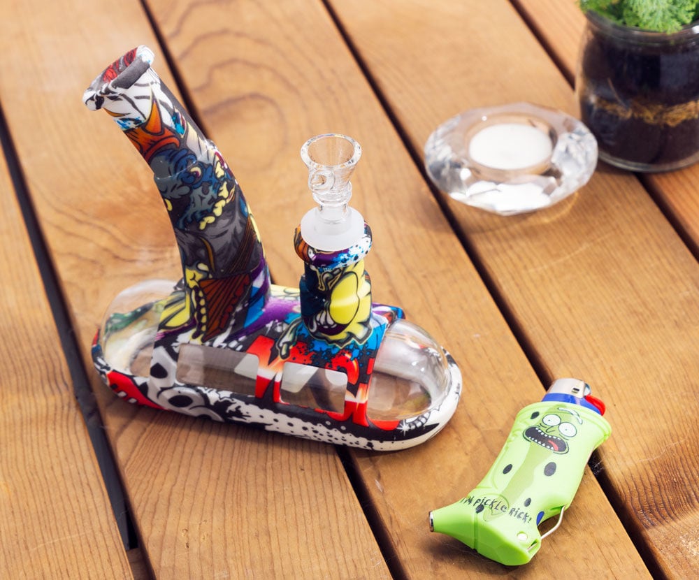 silicone submarine water pipe & toker poker